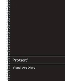 Protext Visual Art Diary A3 110gsm 120pg - Black cover