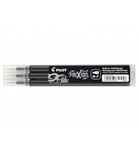 Pilot FriXion Ball Fine Black Refill 3pk