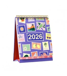 Sasco 2026 TRIFOLD MODA DESK CALENDAR 220 X 190MM ASSORTED
