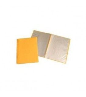  Display Book A4 Yellow 20 Pocket Refillable