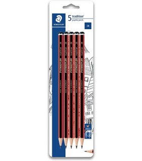 Staedtler tradition graphite pencils - 2B, card 5