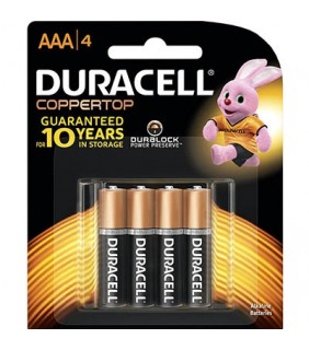 Duracell COPPERTOP AAA PACK OF 4