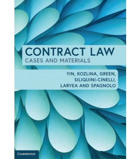 Cambridge University Press ebook Contract Law: Cases and Materials
