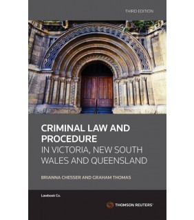 Thomson Reuters ebook Criminal Law and Procedure in Victoria, NSW and Queens