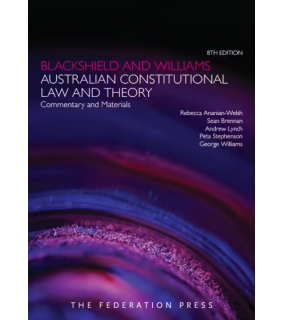 SPECIAL ORDER - Federation Press Blackshield and Williams Australian Constitutional Law and T