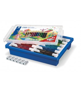 Staedtler Noris colour coloured pencils - assorted tote tray of 288