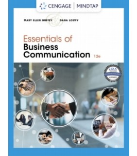 Cengage Learning Essentials of Business Communication 12E