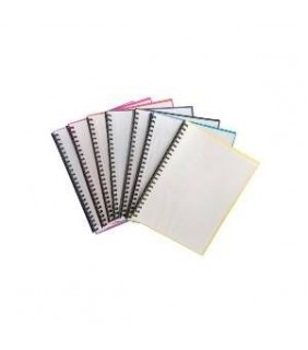  Display Book A4 Clear Front 20 Pocket Refillable Green