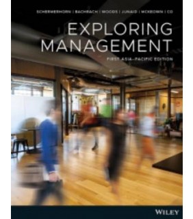 Wiley ebook Exploring Management, 1st Asia-Pacific Edition