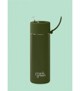 Ceramic Reusable Bottle - Khaki - Regular 595ml