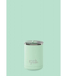 Ceramic Coffee Cup with Hinged Lid - Mint Gelato