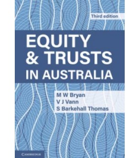 Cambridge University Press ebook Equity and Trusts in Australia 3E