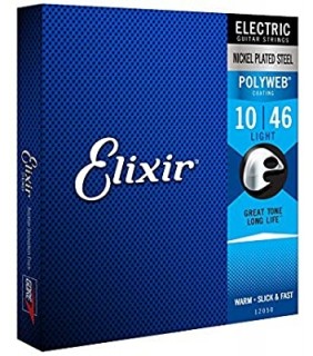 Elixir Guitar Strings Electric Polyweb Light 10-46