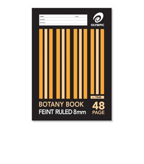 Botany Book A4  48 Page 8mm Stripe Olympic