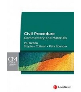SPECIAL ORDER - LexisNexis Australia Civil Procedure 8E: Commentary and Materials
