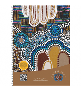 Cultural Choice Note Book Spiral A4 120 Page 8mm Black