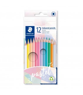 Staedtler Pastel coloured pencils - assorted 12s