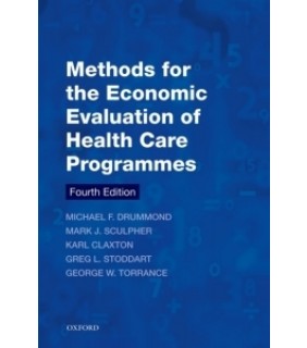 Oxford University Press UK ebook RENTAL 1YR Methods for the Economic Evaluation of Heal