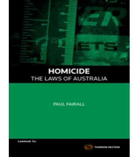 Thomson Reuters eBook Homicide - The Laws of Australia