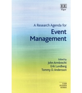 Edward Elgar Publishing ebook A Research Agenda for Event Management