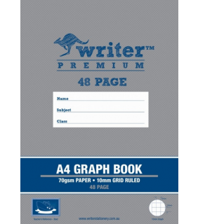 Writer Premium A4 48Pg 10Mm Graph Book