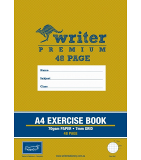 Writer Premium A4 48Pg 7Mm Grid Book