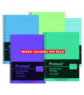 Protext A5 100Pg Pp Note Book Mixed Colours