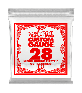 Ernie Ball Guitar Strings Nickel Wound Electric .028 Gauge