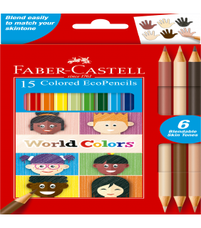 Faber-Castell World Colours EcoPencils - 15 Pack