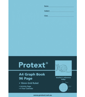 Protext A4 96Pg Graph Book 10Mm