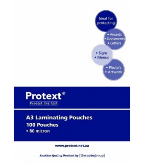 Protext A3 80 Micron Laminating Pouches Box 100