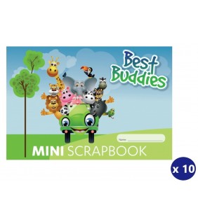 Writer Best Buddies Mini Scrap Book 64Pg Board Cover