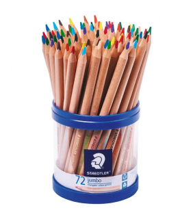 Staedtler Natural jumbo natural colour pencils - assorted cup of 72
