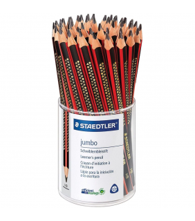 Staedtler jumbo triangular graphite pencils - 2B, cup of 50 x 1285-1