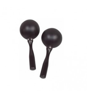 Percussion Plus Maracas Plastic Black Sml