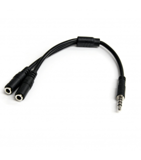 Startech Headset Adapter with headphone/mic plugs - 3.5mm Headset Spl