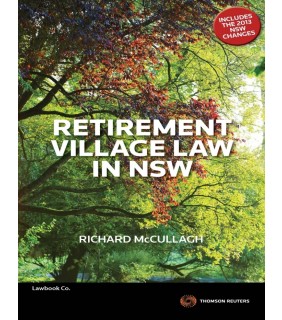 Thomson Reuters eBook Retirement Village Law in NSW
