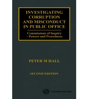 Thomson Reuters eBook Investigating Corruption and Misconduct in Public Offi