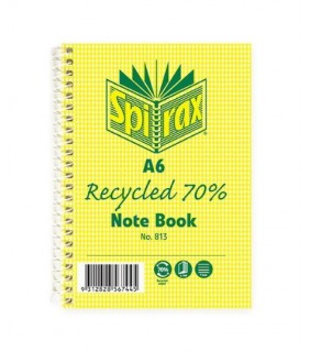 Spirax 813 RECYCLED NOTEBOOK A6 100 PAGE