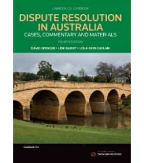 Lawbook Co., AUSTRALIA ebook Dispute Resolution in Australia: Cases, Commentary & M
