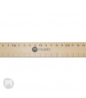 Ruler 30cm Wooden Plain Micador
