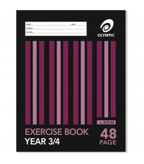 Exercise Book  48 Page Stripe Qld Yrs 3/4 Olympic