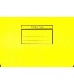 Document Wallet Foolscap Slimpick Yellow
