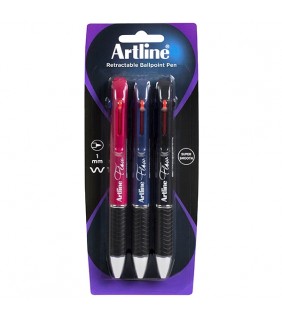 Artline FLOW 4C RBPP 3PK ASST