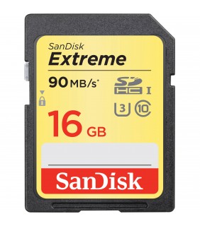 SanDisk Extreme SDHC 16GB C10 90MB/s Read 40MB/s Write