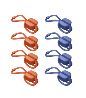 Bluelounge Pixi Multi-Purpose Ties, Small (ORG & BLU)