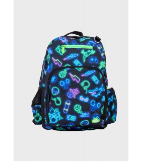 Spencil Big Kids Backpack - Neon Life