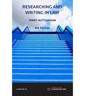 Thomson Reuters ebook Researching & Writing in Law
