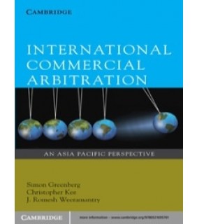 Cambridge University Press ebook International Commercial Arbitration