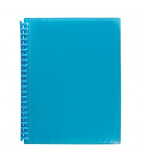 Marbig CLEARVIEW REFILLABLE DISPLAY BOOK 20 POCKET MARINE